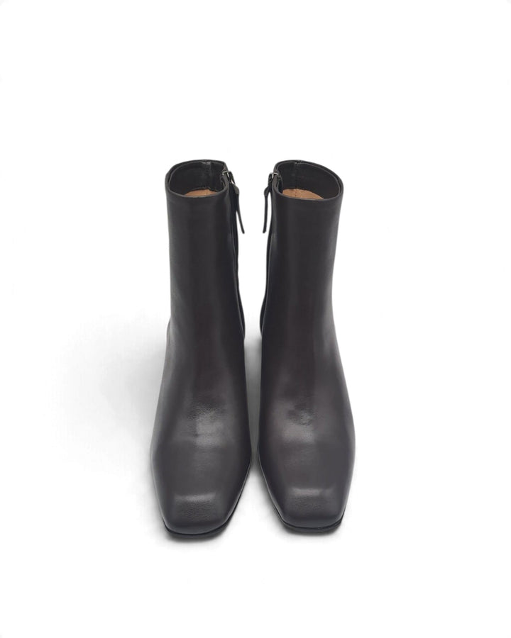 Chiara Nappa Black Ankle Boot
