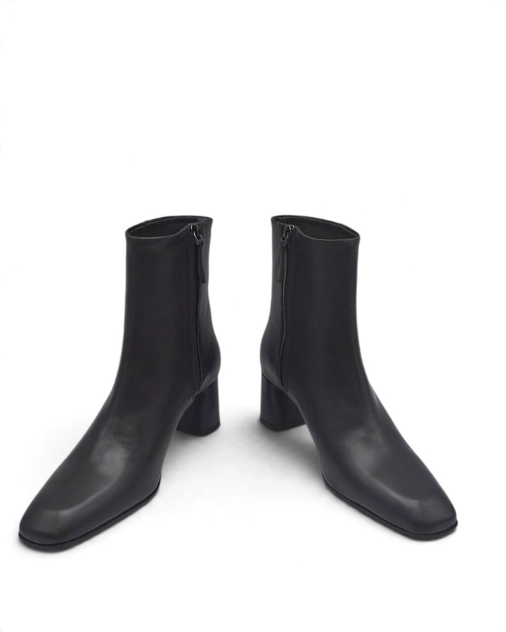 Chiara Nappa Black Ankle Boot