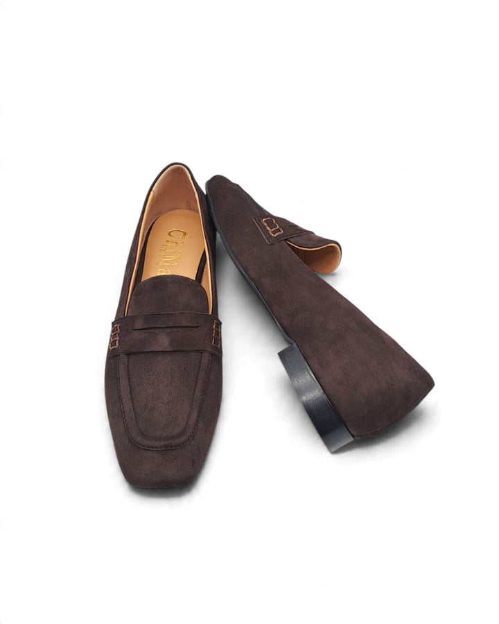 Cira Moccasin Suede Indigo Blue