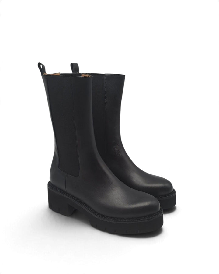 Combat Boots Virginia Pelle Nero