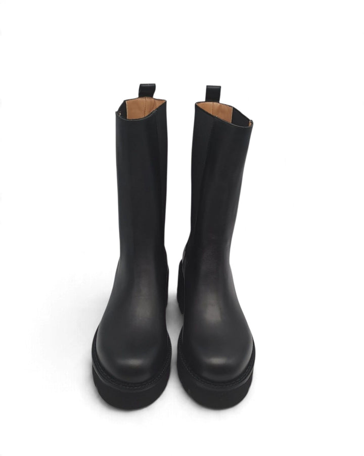 Combat Boots Virginia Pelle Nero