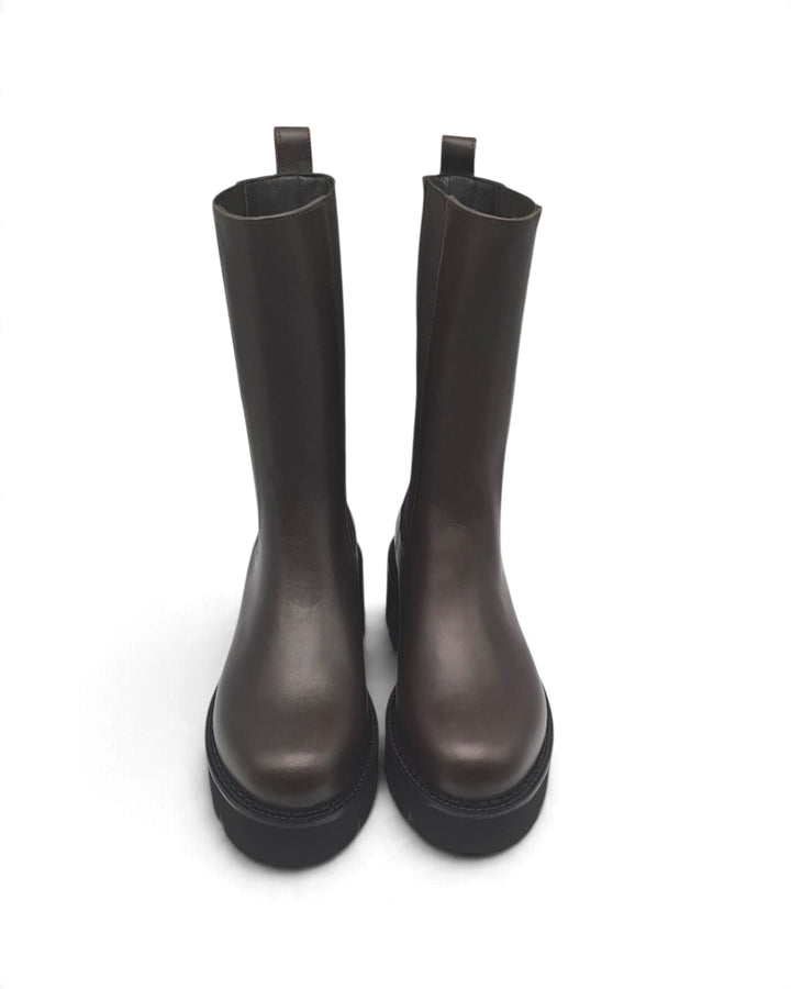 Combat Boots Virginia Pelle Testa di Moro