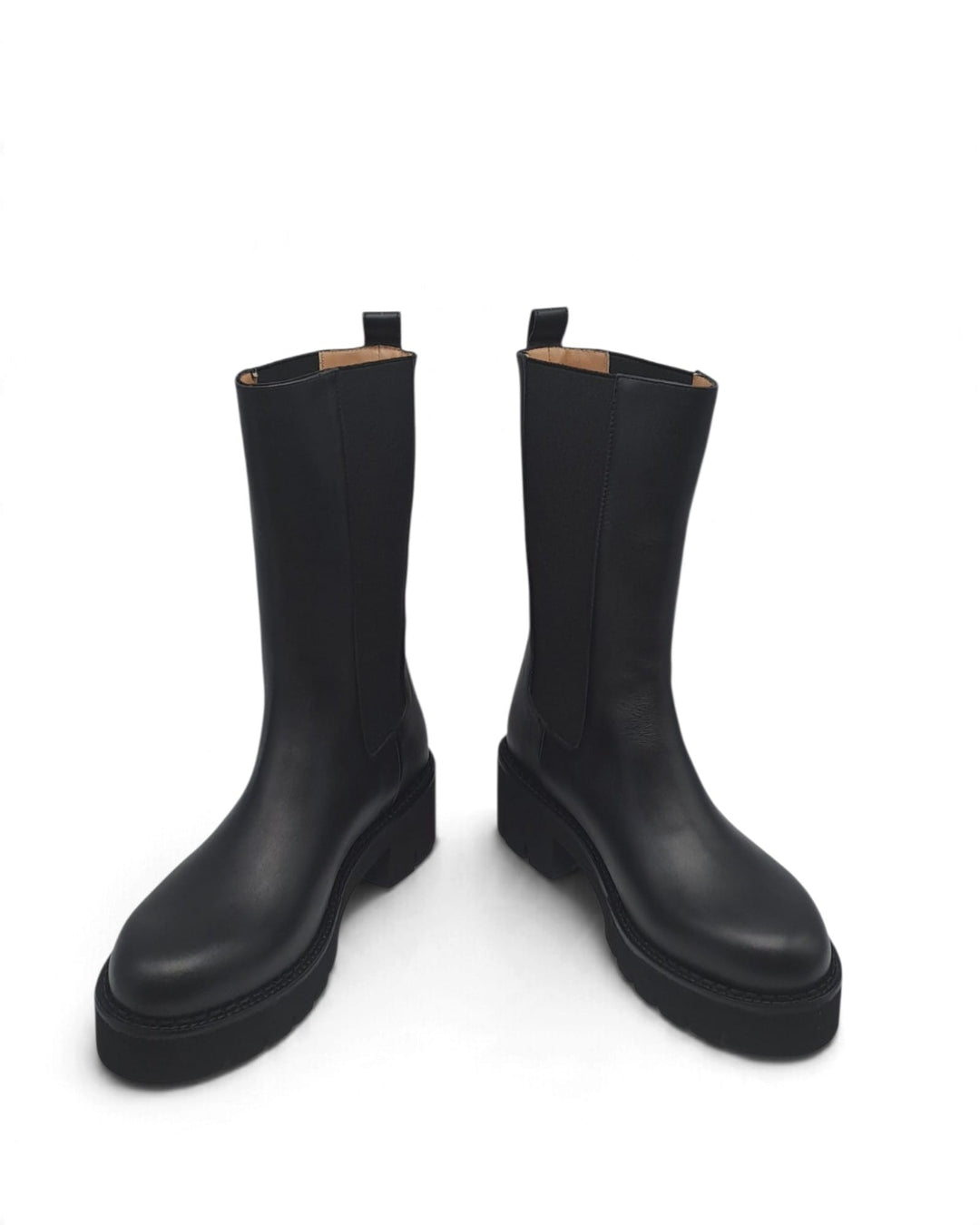 Combat Boots Virginia Pelle Nero