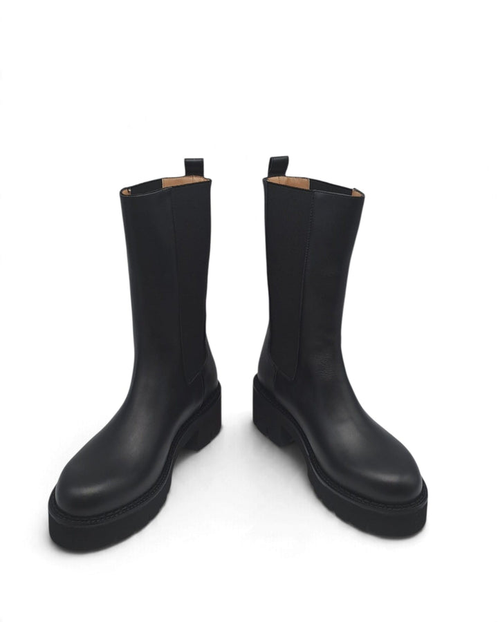 Combat Boots Virginia Pelle Nero