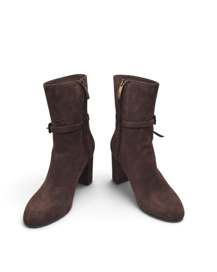 Black Buckle Ankle Boot