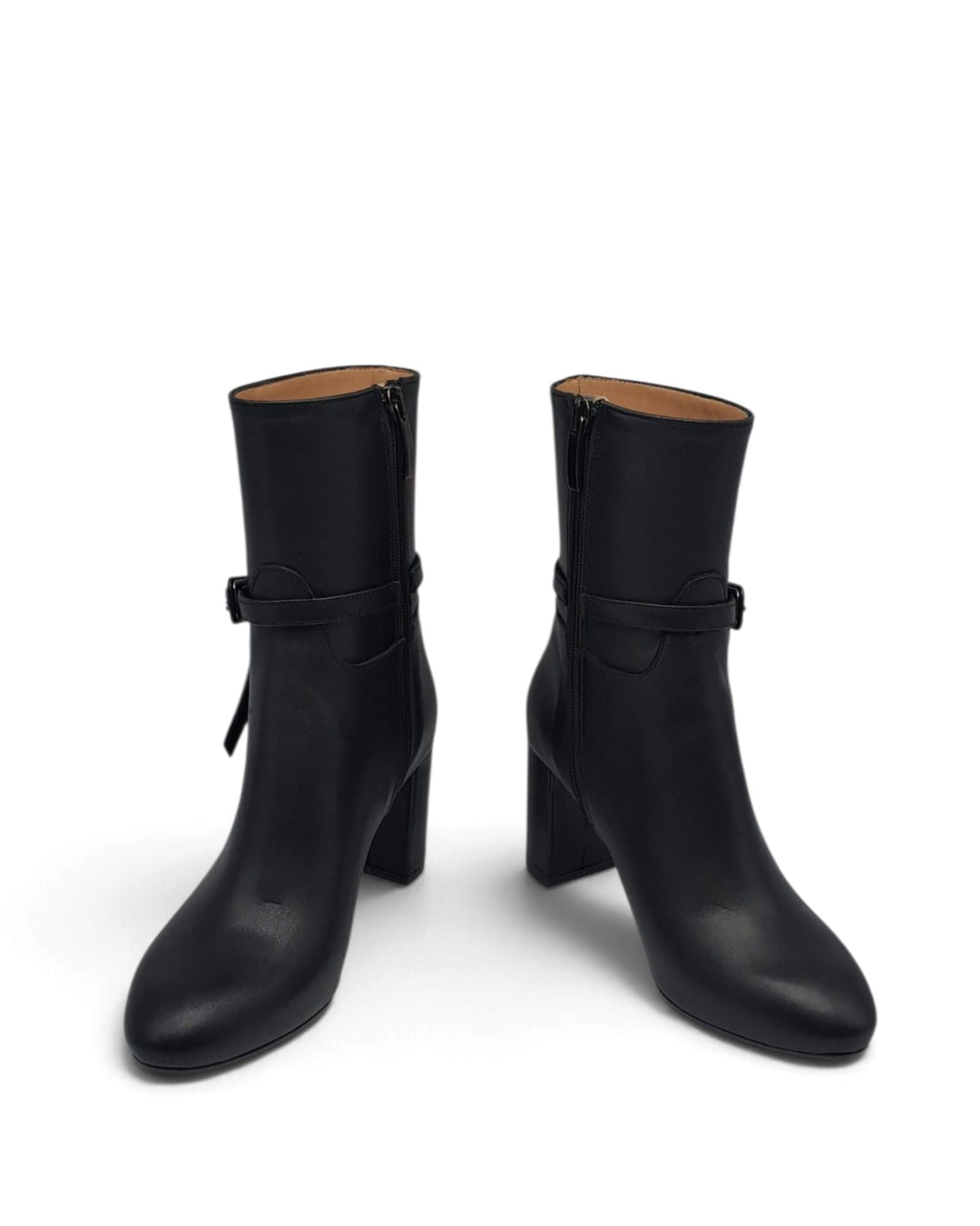 Black Buckle Ankle Boot