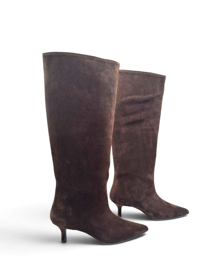 Ilenia Black Suede Ankle Boot