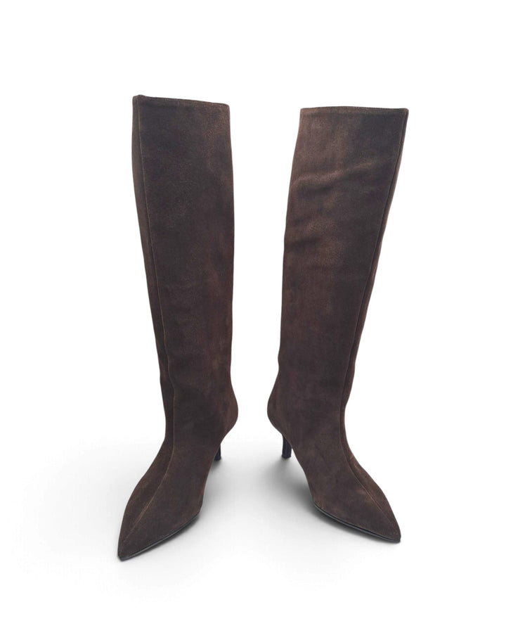 Ilenia Black Suede Ankle Boot