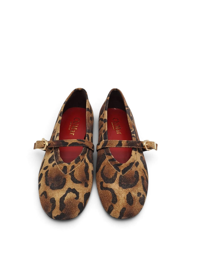Mary Jane  Love   Camoscio Leopard Chiaro