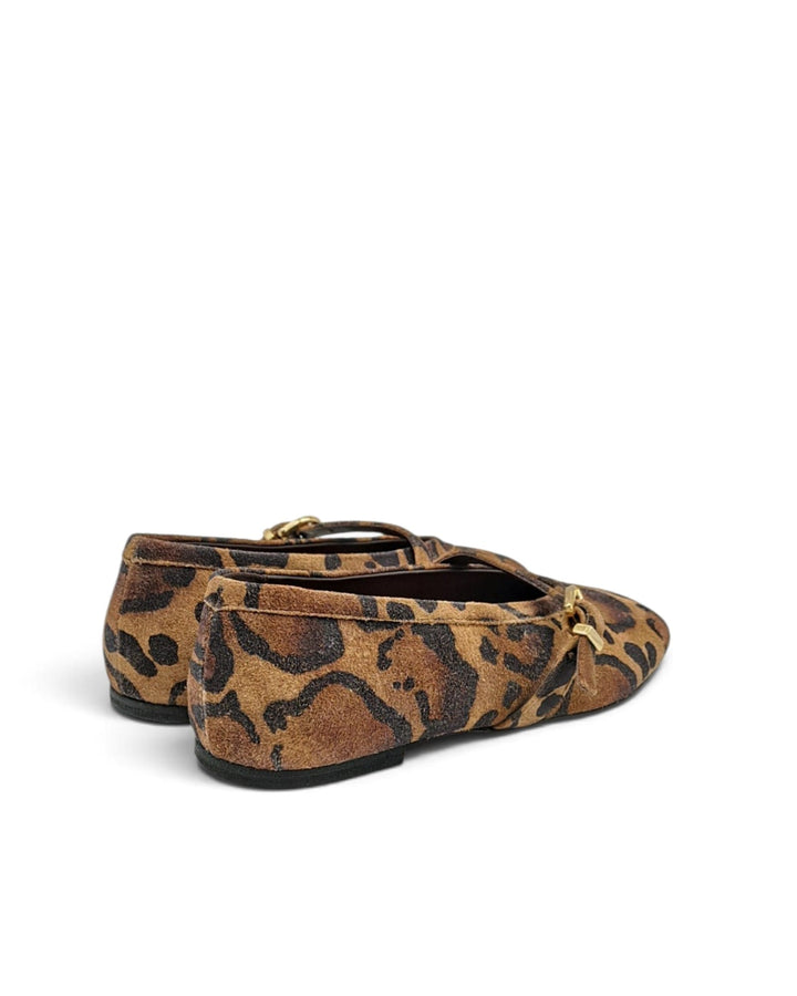 Mary Jane  Love   Camoscio Leopard Chiaro