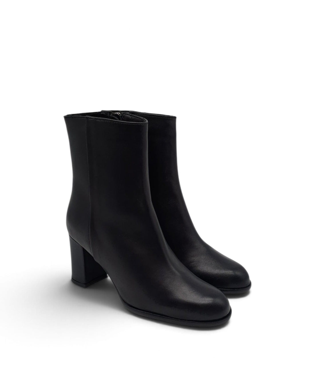 Chiara Nappa Black Ankle Boot