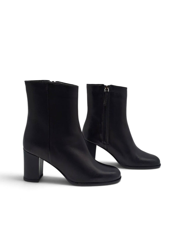 Chiara Nappa Black Ankle Boot