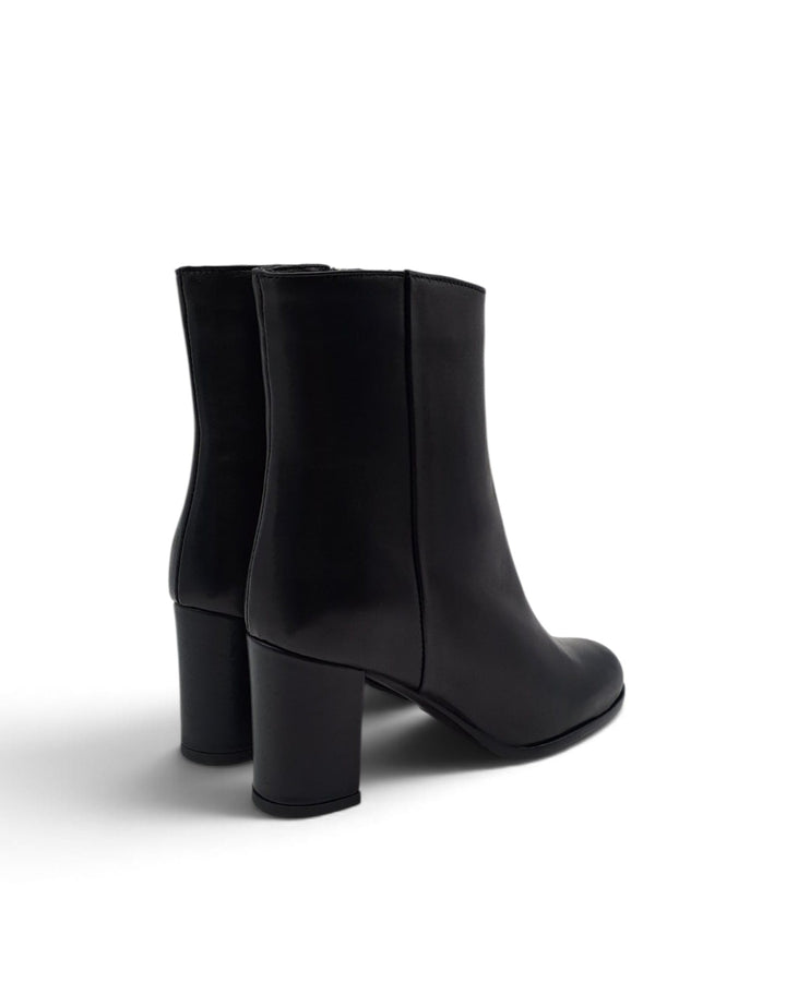 Chiara Nappa Black Ankle Boot