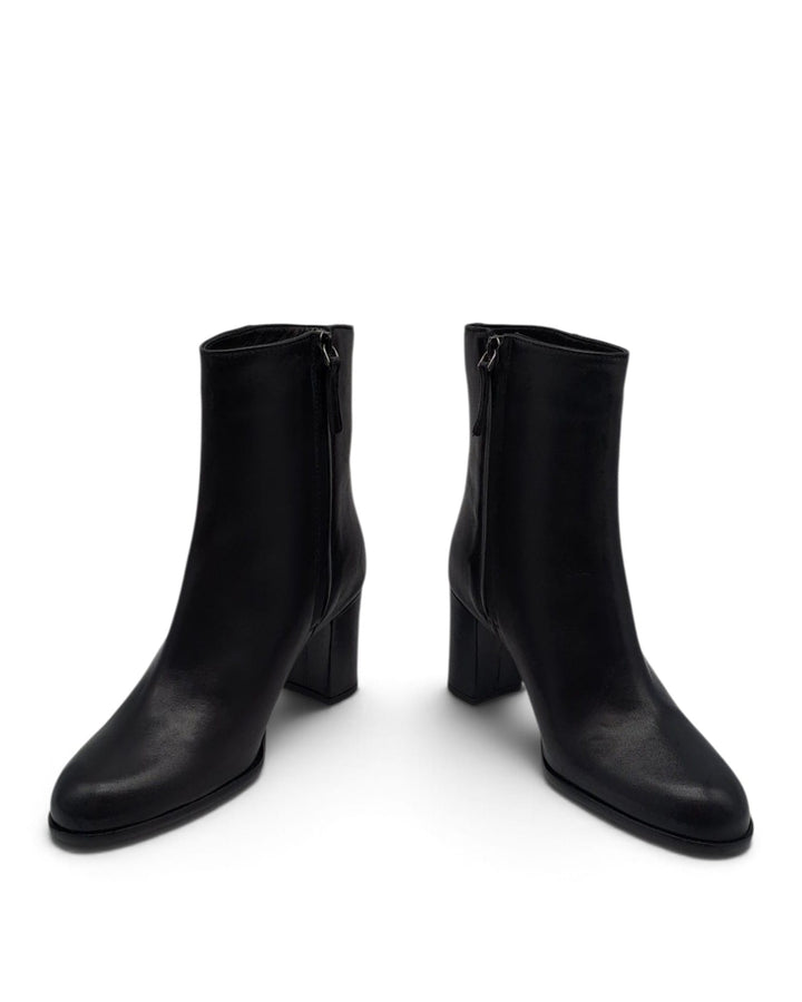 Chiara Nappa Black Ankle Boot