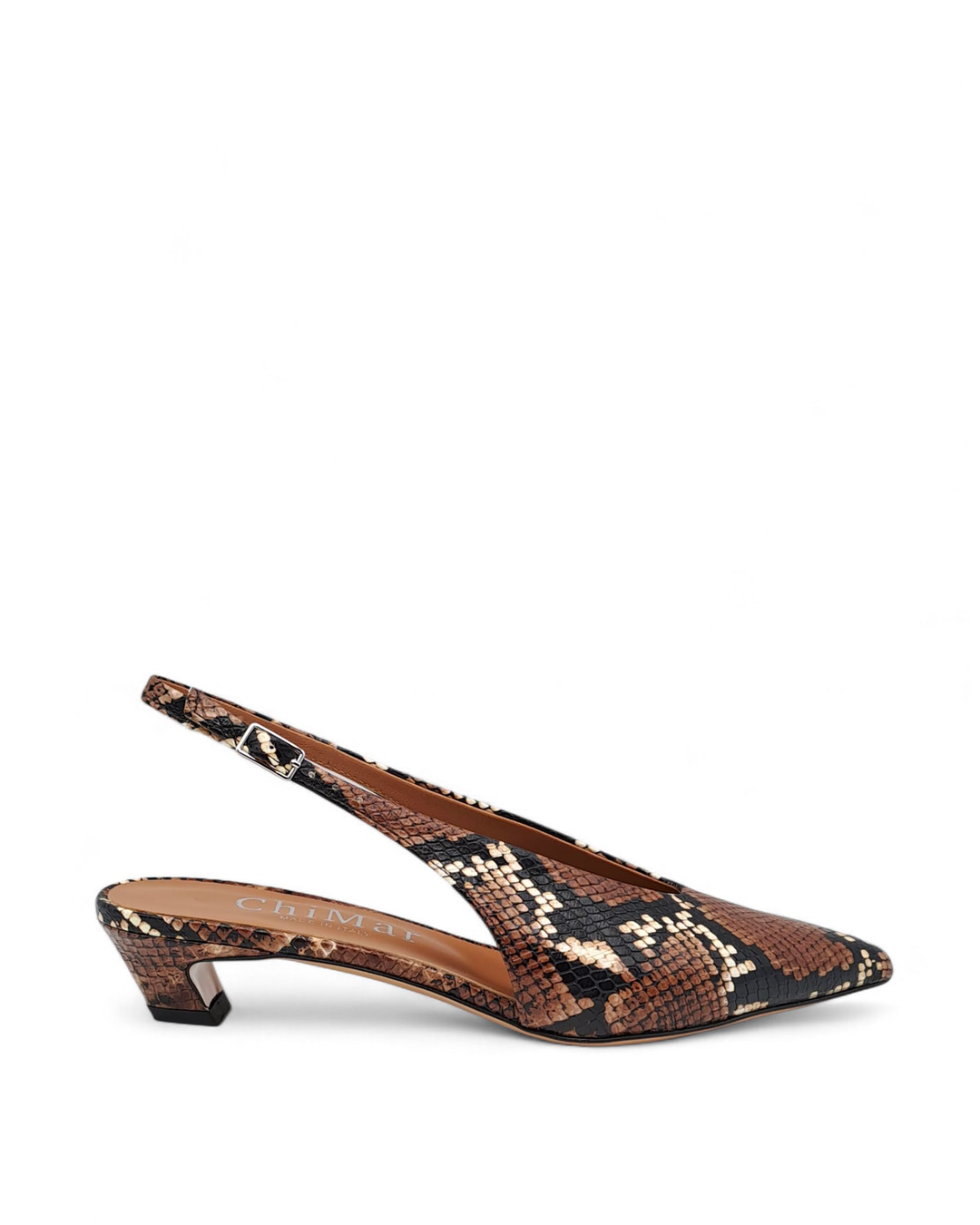 Slingback Loredana Python Leather