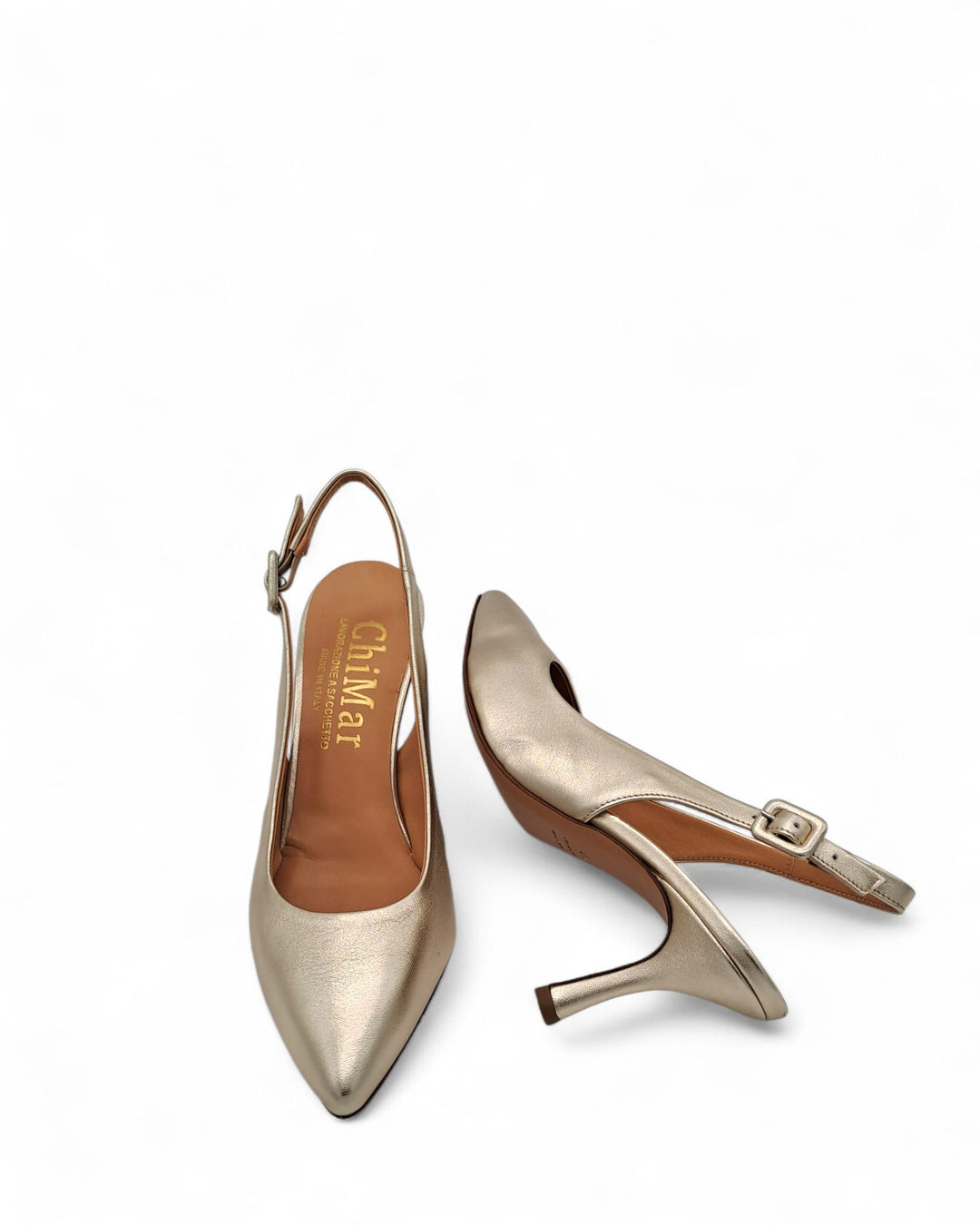 Slingback Diletta Wash Platino T7,5