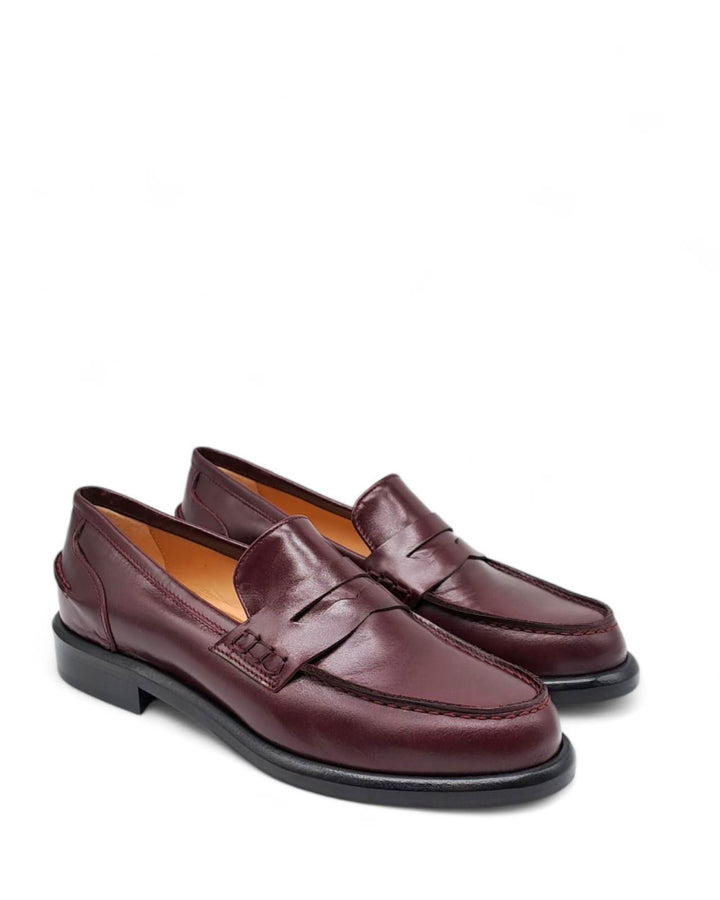 Mocassino Paris Bendina  Pelle Egeo Vino