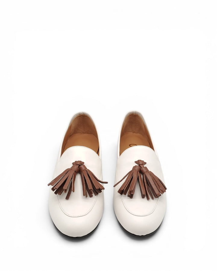 Milk Nappa Moccasin / Leather