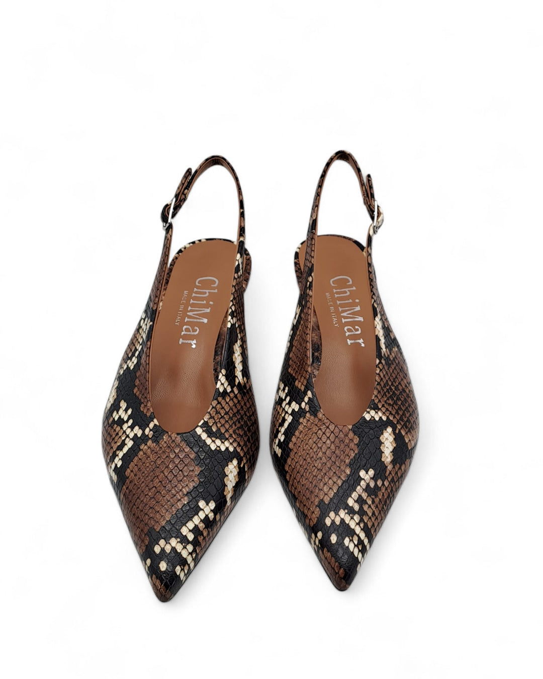 Slingback Loredana Python Leather