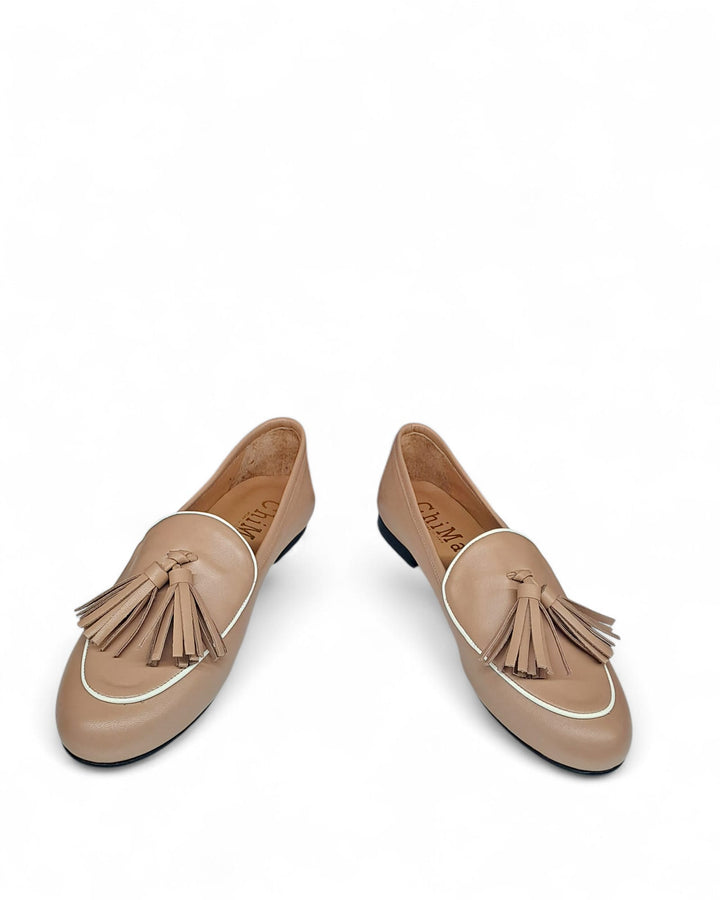 Pink/Bluette Nappa Moccasin