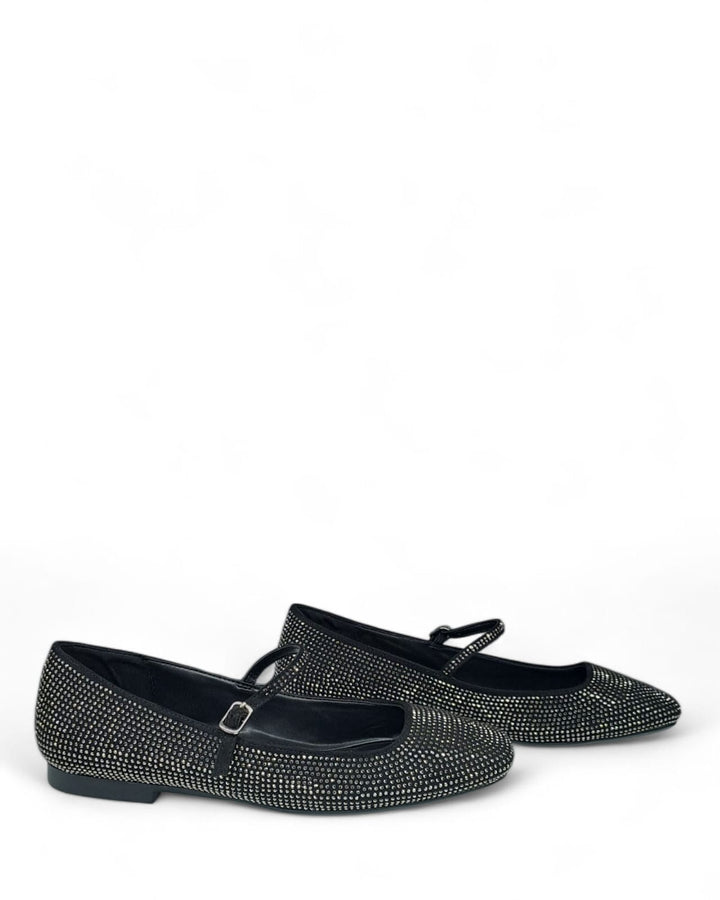 Mary Jane Silvia Strass Nero