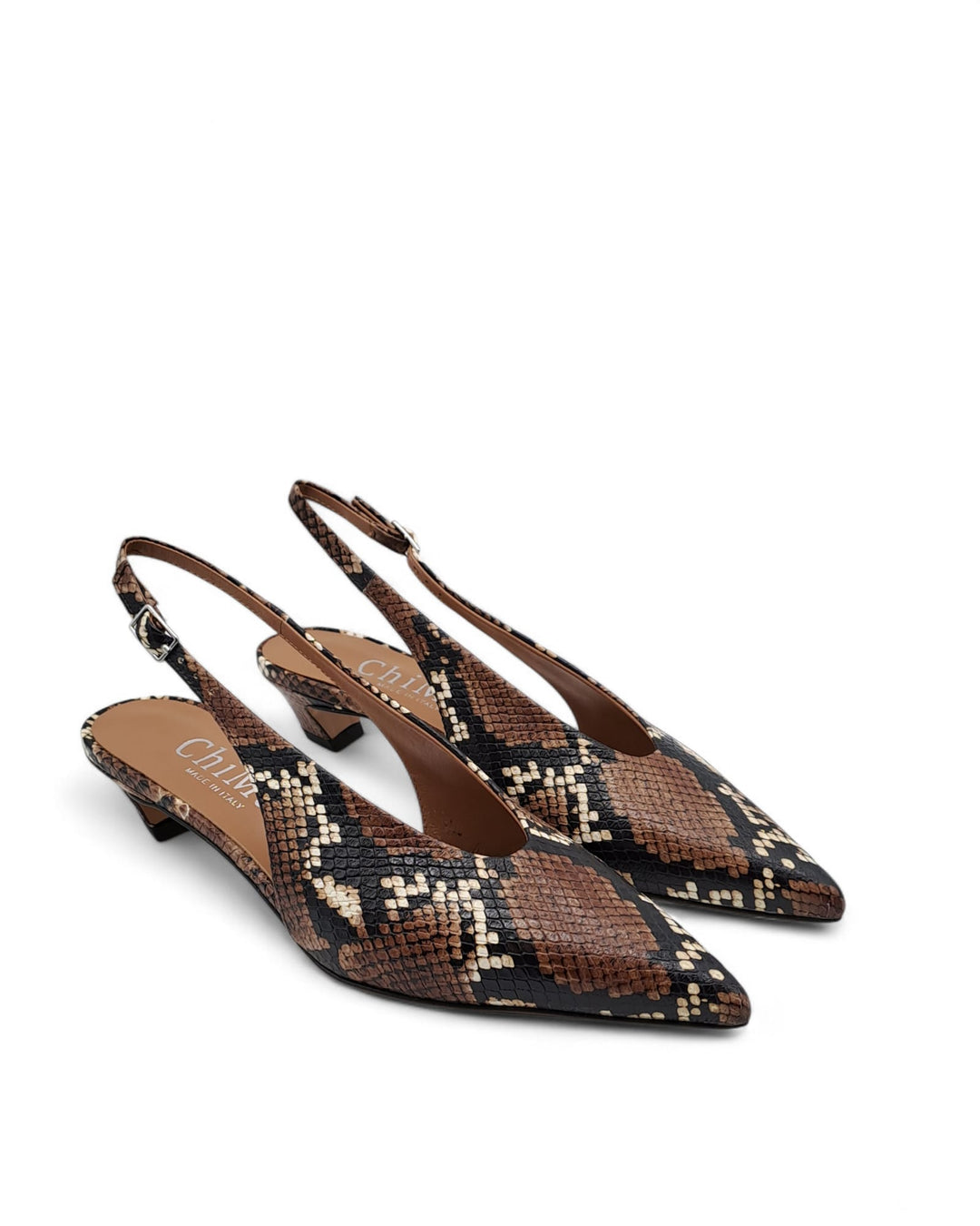 Slingback Loredana Python Leather