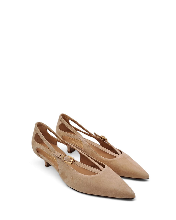 Décolleté Elisa  Camoscio Legno