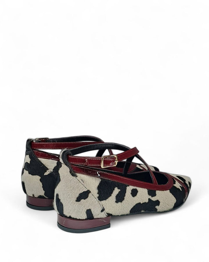 Ballerina  Cortina  Cavallino Mucca / Bordeaux