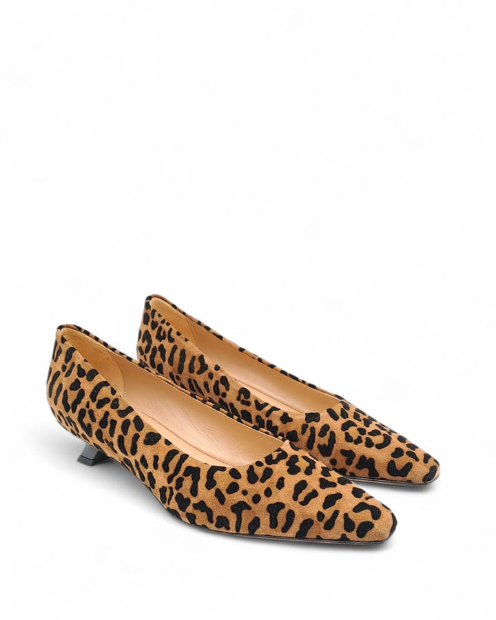 Décolleté  Carlotta Camoscio Floccato Brandy