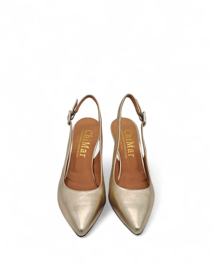 Slingback Diletta Wash Platino T7,5