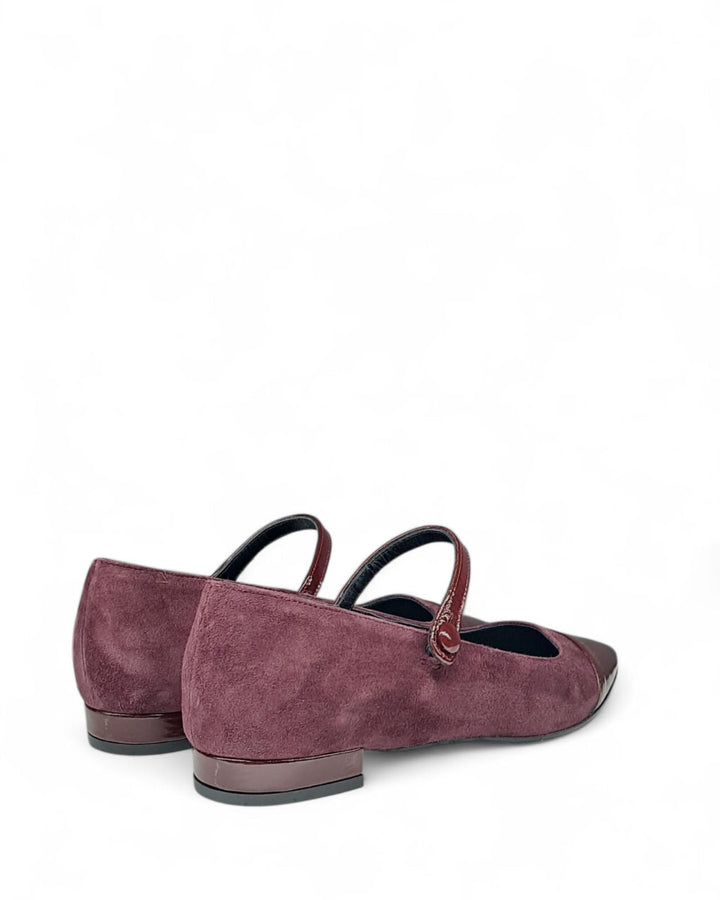 Ballerina Fatima  Camoscio Vino