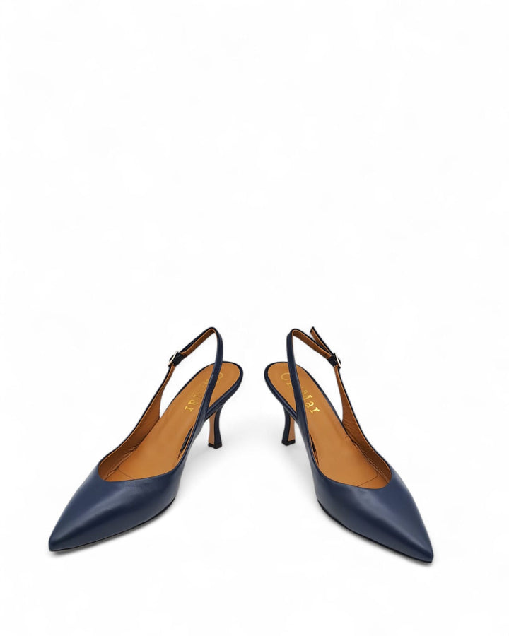 Slingback Vera Nappa Blu Abyss
