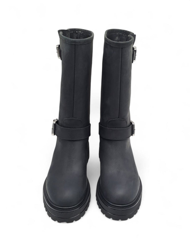 Biker Dolomiti  Pelle Nero