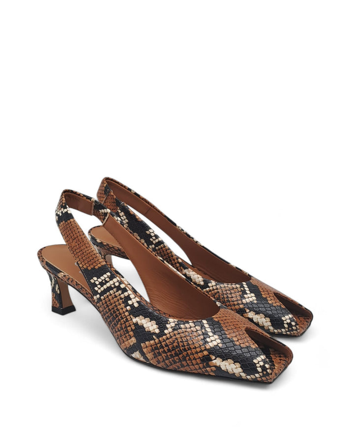 Slingback Loredana Pitone Cuoio