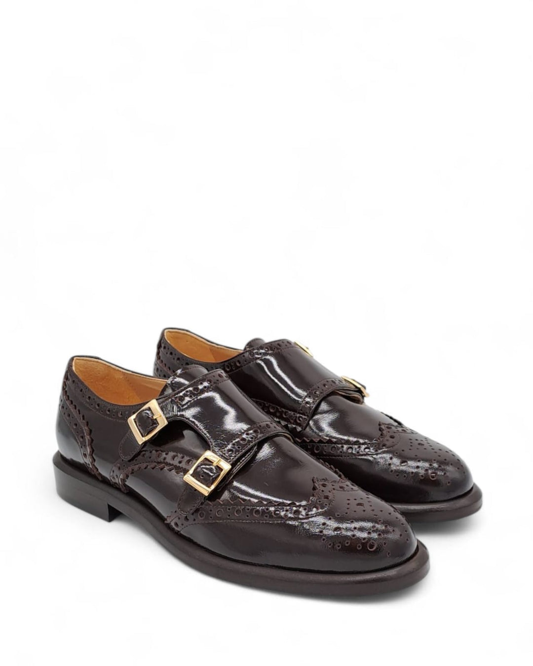 Mocassino Paris Doppia Fibbia  Pelle Brown