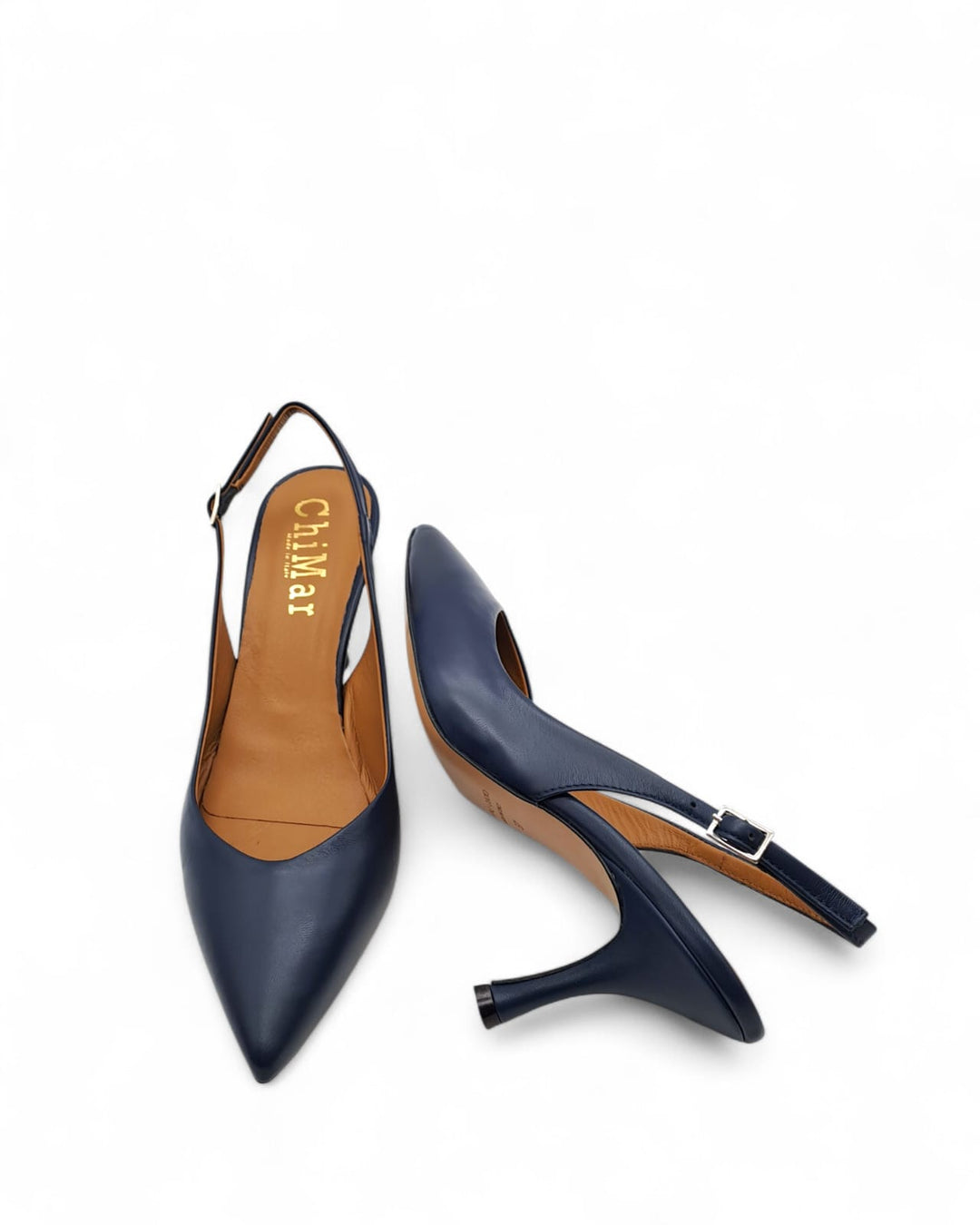 Slingback Vera Nappa Blu Abyss