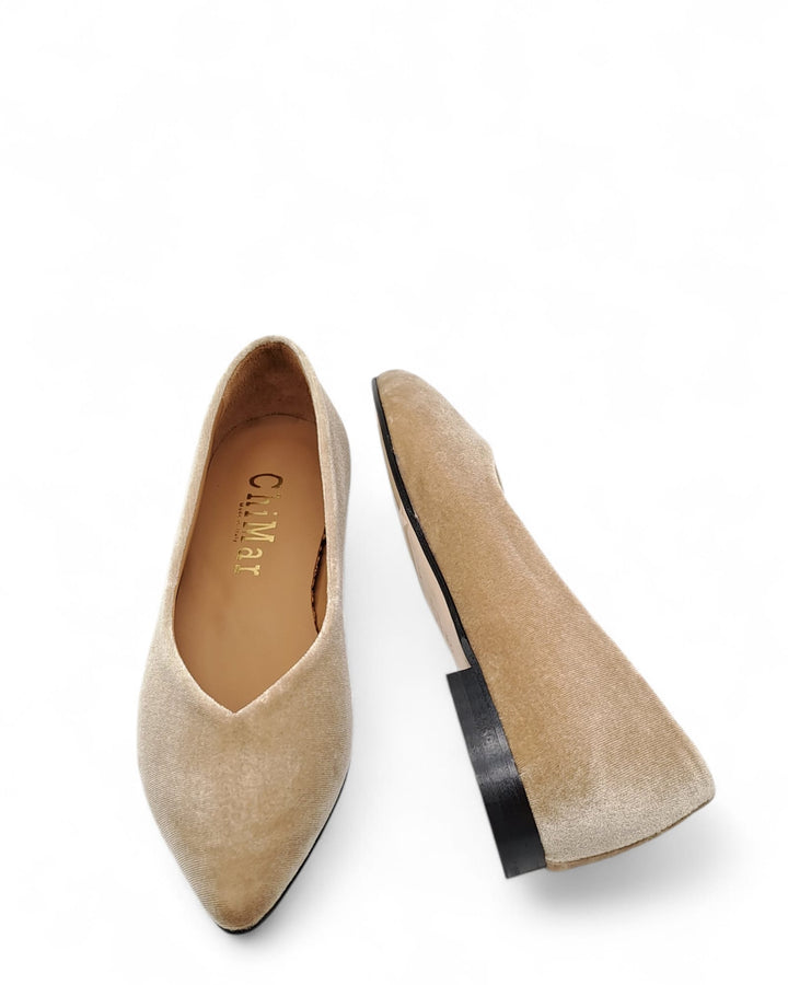 Ballerina V velluto Oro