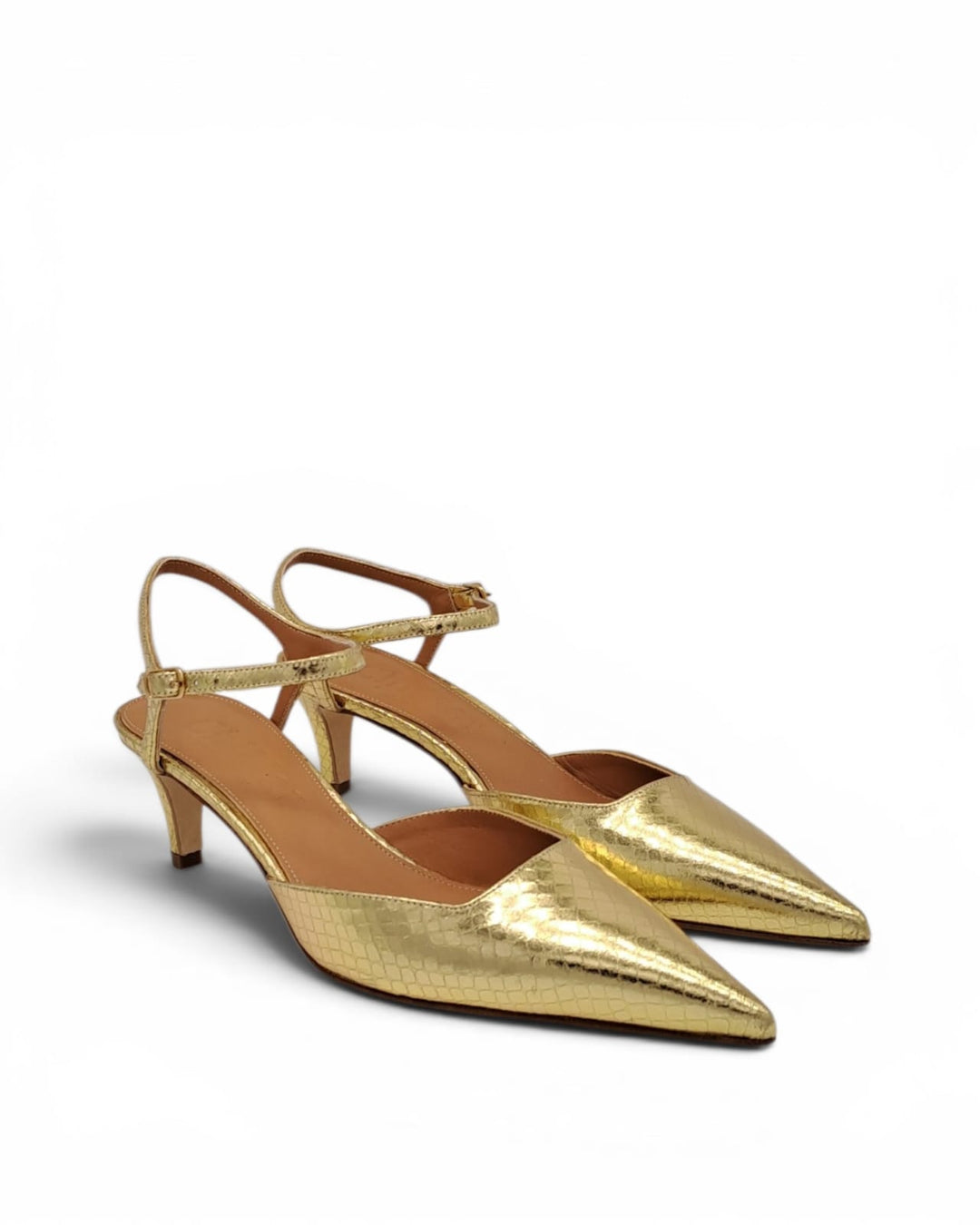 Slingback Milano Pitone Oro