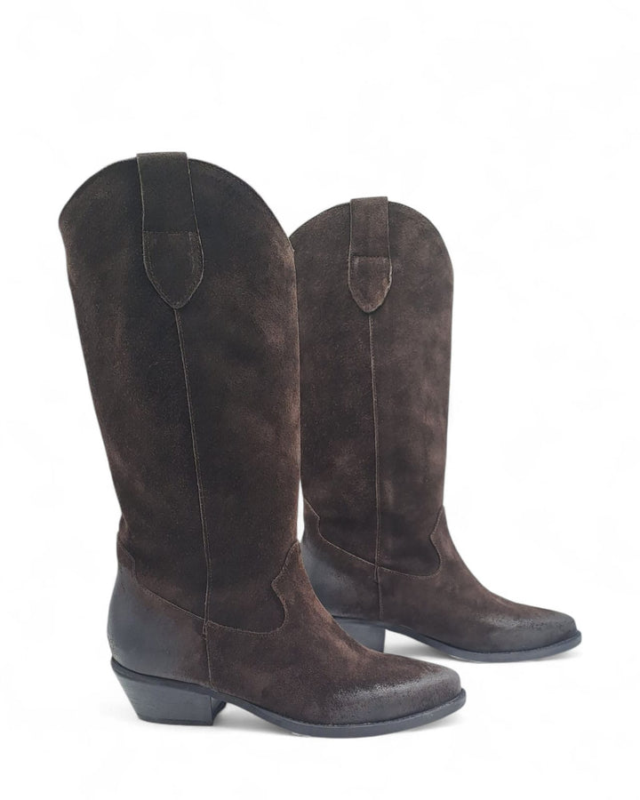 Texano Dallas  Camoscio Spazzolato  Testa di Moro