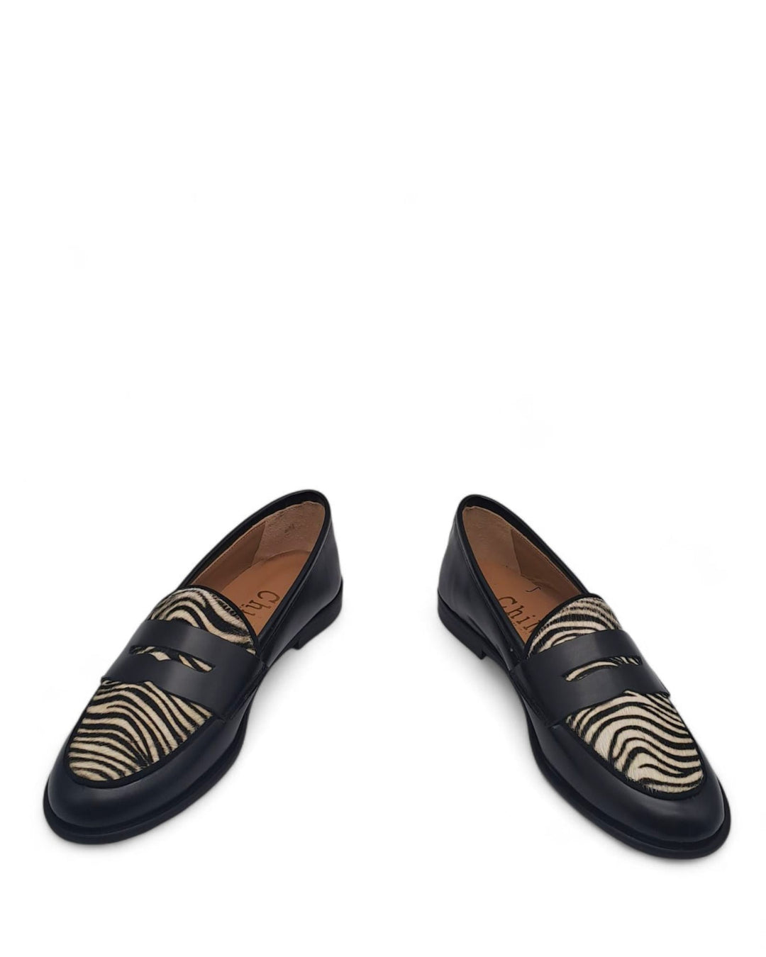 Mocassino Manal in Pelle Anticata / Cavallino Zebrino