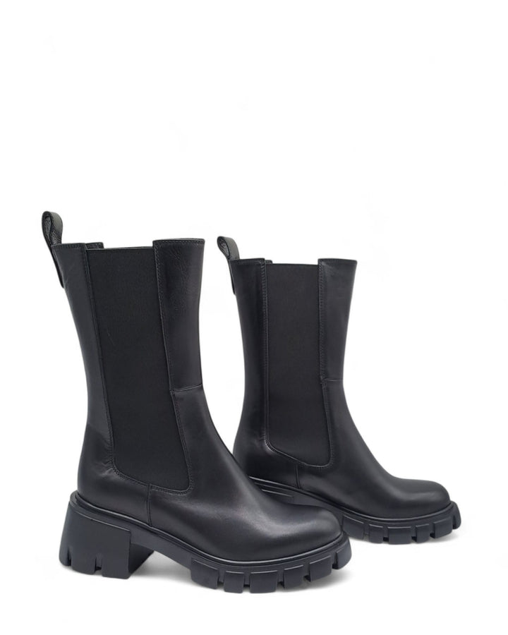 Combat boots Tiffany Vitello Nero