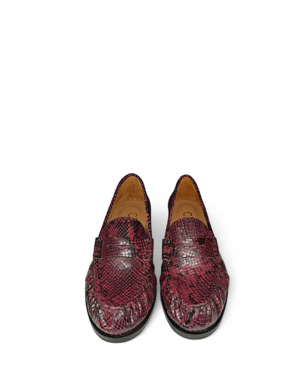 Mocassino Diana  Pitone Bordeaux