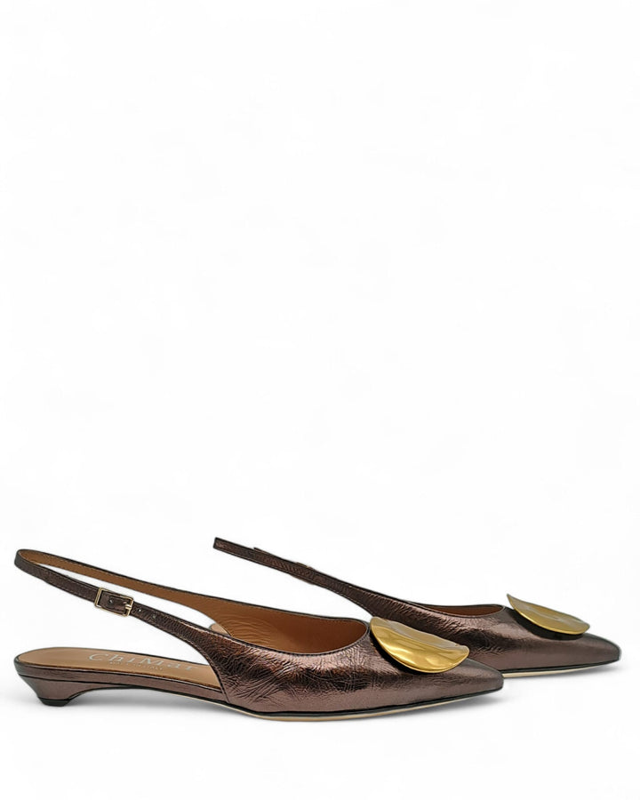Slingback Elena Laminato  Boemia Testa di Moro