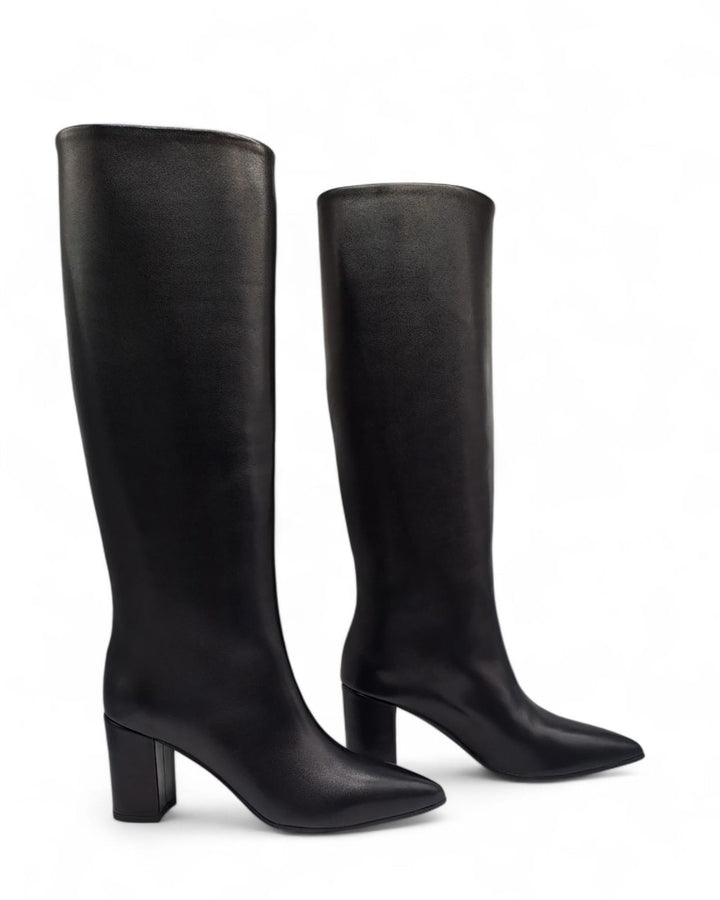 Stivali tubolare Nizza Pelle Nero