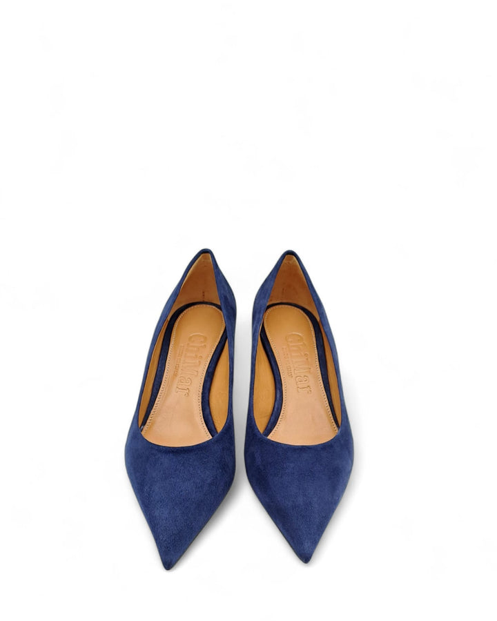 Décolleté Lecce  Camoscio Blu