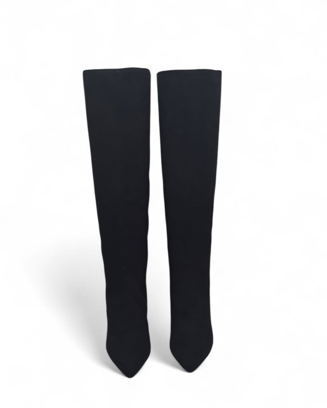 Stivali tubolare Giulia Camoscio  Nero