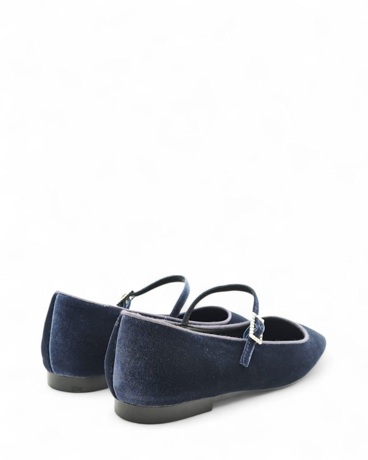 Mary Jane Silvia Velluto Indaco