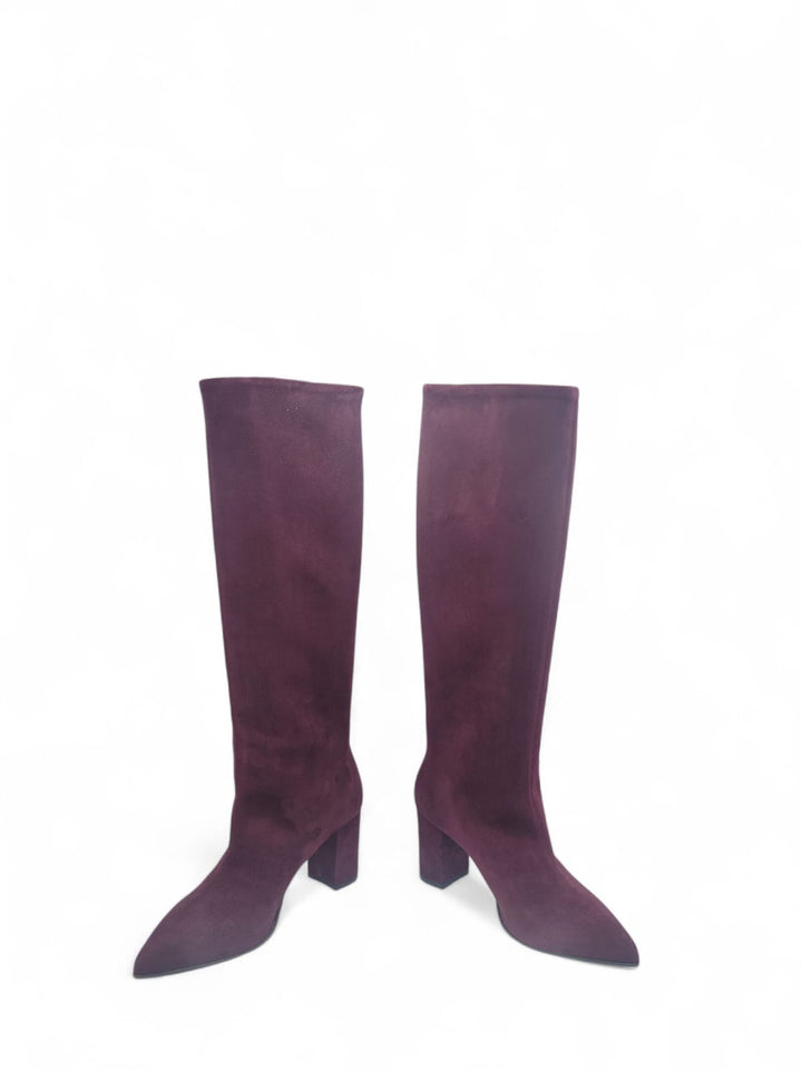 Stivali tubolare Nizza Camoscio Vino