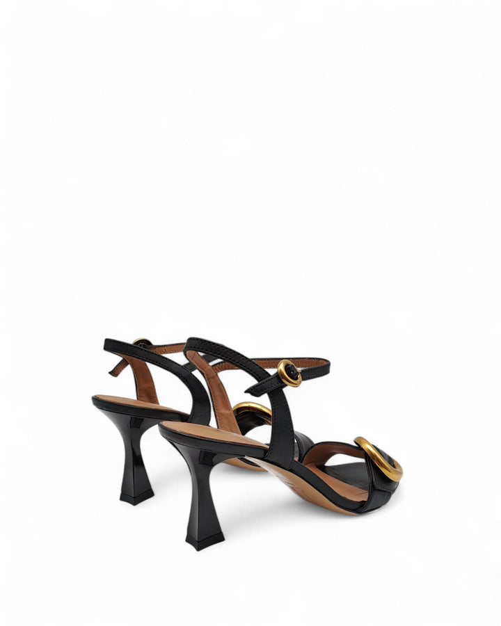 Sandalo Vanessa  Pelle Nero