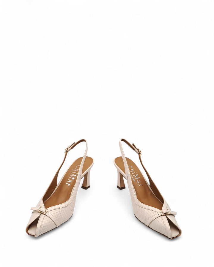 Slingback Jasmine Pelle Milk